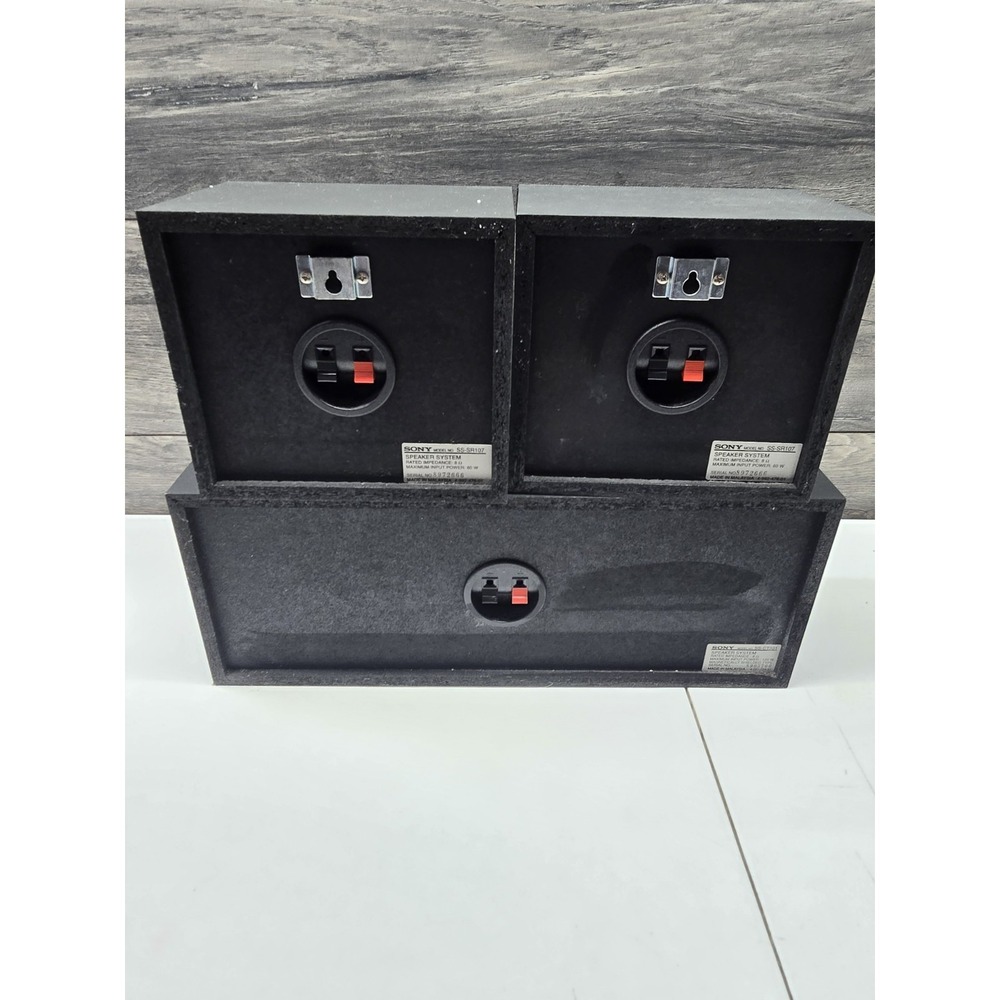 Sony Speaker System 2) SS-SR107 speakers 1 Center SS-CT301 Surround Sound Radio - Picture 2 of 4